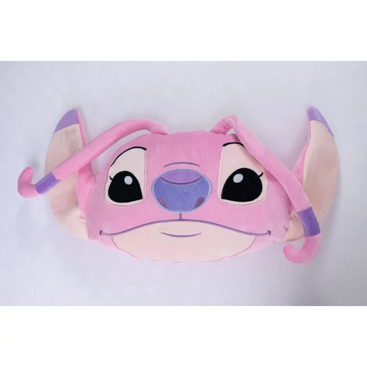 Disney Lilo és Stitch, A csillagkutya Angel Pink 3D formapárna, díszpárna 35 cm
