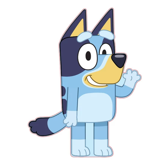 Bluey Wave formapárna, díszpárna 35x27 cm