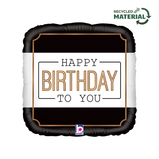 Happy Birthday Classic fólia lufi 46 cm