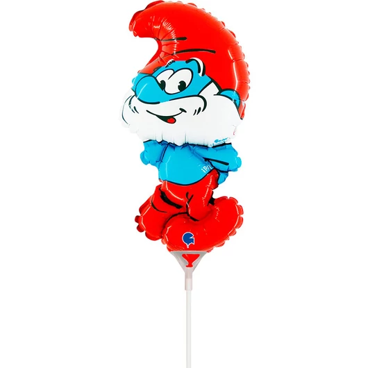 Hupikék törpikék Papa mini fólia lufi 35 cm (WP)