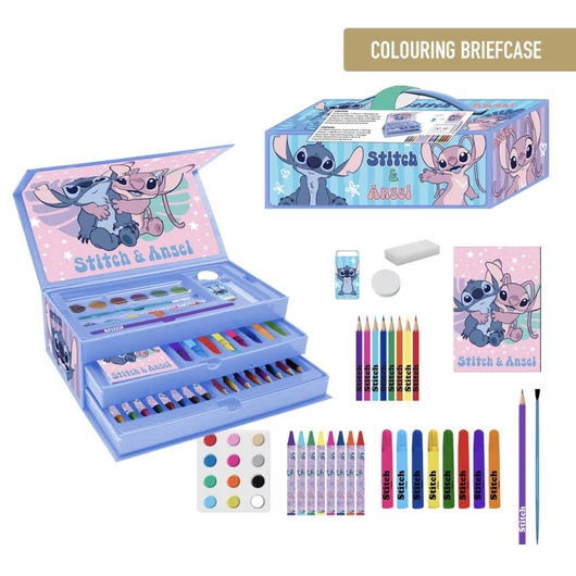 Disney Lilo és Stitch, A csillagkutya Angel írószer szett bőröndben