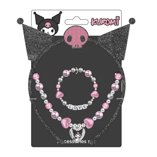 Hello Kitty Kuromi ékszer és hajpánt szett