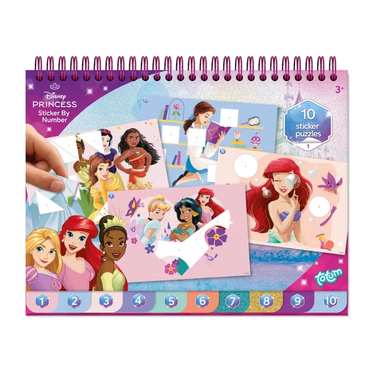 Disney Hercegnők Story puzzle matrica és színező szett