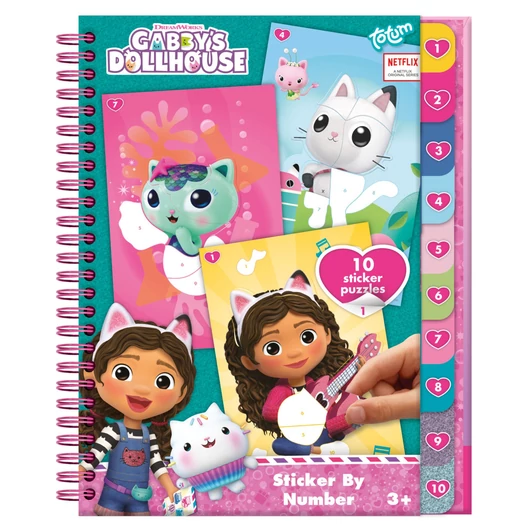 Gabi babaháza Sprinkle Party puzzle matrica és színező szett