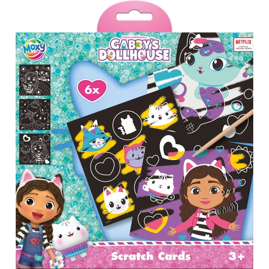 Gabi babaháza Cats scratch képkarcoló készlet