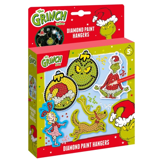A Grincs Dr Seuss gyémántszemes szett akasztóval