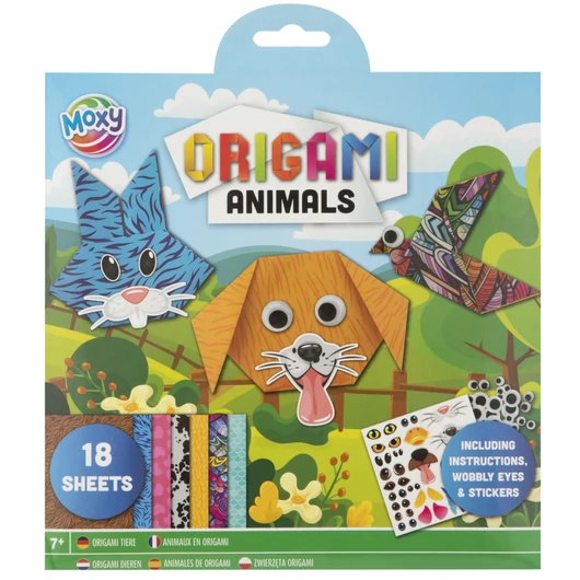 Színes Animals origami állatok kiegészítőkkel