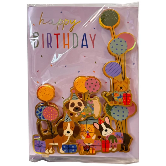 Happy Birthday Animals 3D üdvözlőkártya