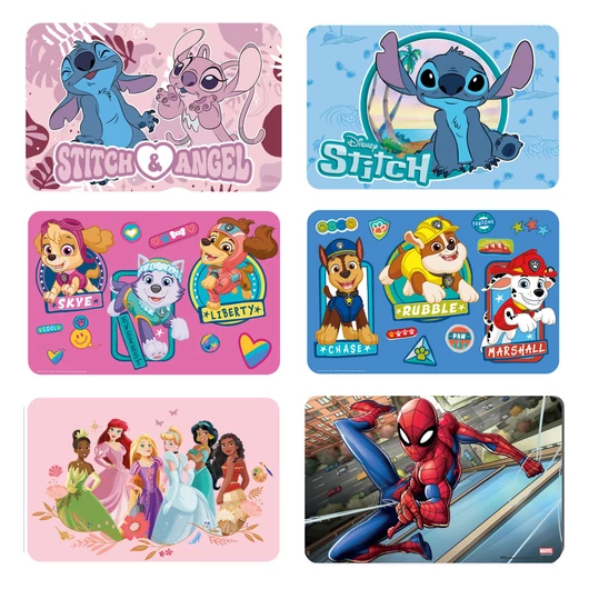 Disney Lilo és Stitch, Mancs Őrjárat, Pókember Mix tányéralátét 43x28 cm