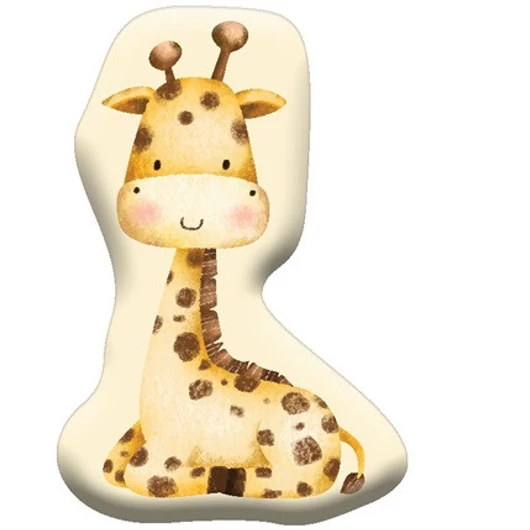 Zsiráf Yellow formapárna, díszpárna 40x27 cm Velúr