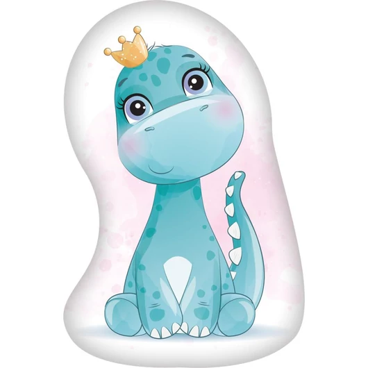 Dinoszaurusz Crown formapárna, díszpárna 40x27 cm