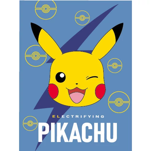 Pokémon Electrifying coral fleece polár takaró 150x200cm
