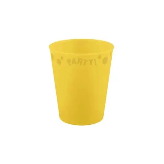 Sárga Yellow micro prémium műanyag pohár 250 ml