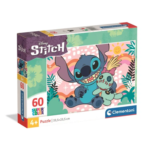 Disney Lilo és Stitch, A csillagkutya Scrump’s Day 60 db-os puzzle Clementoni