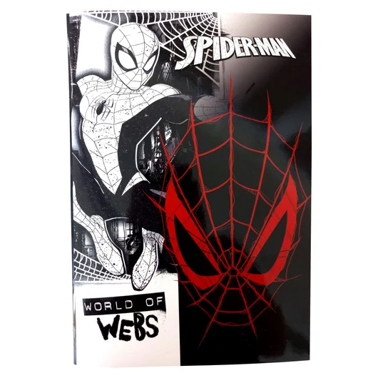 Pókember World of Webs B/5 vonalas füzet 40 lapos