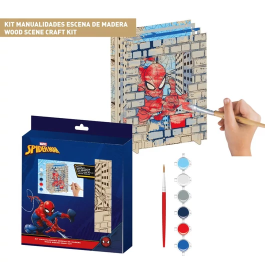 Pókember Wall festhető fa kép