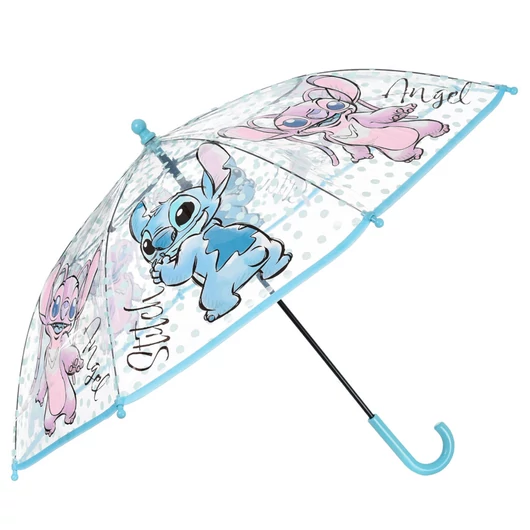 Disney Lilo és Stitch, A csillagkutya Angel gyerek átlátszó esernyő Ø72 cm