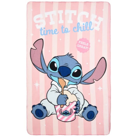 Disney Lilo és Stitch, A csillagkutya Time to Chill polár takaró 100x150cm
