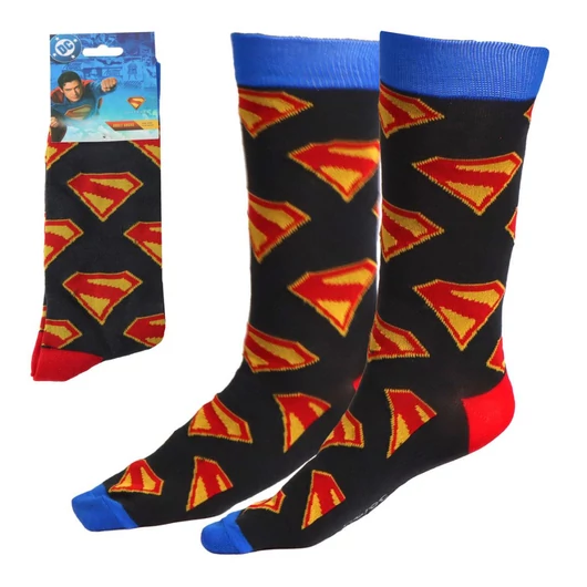 Superman Sign felnőtt hosszú szárú zokni 38/45