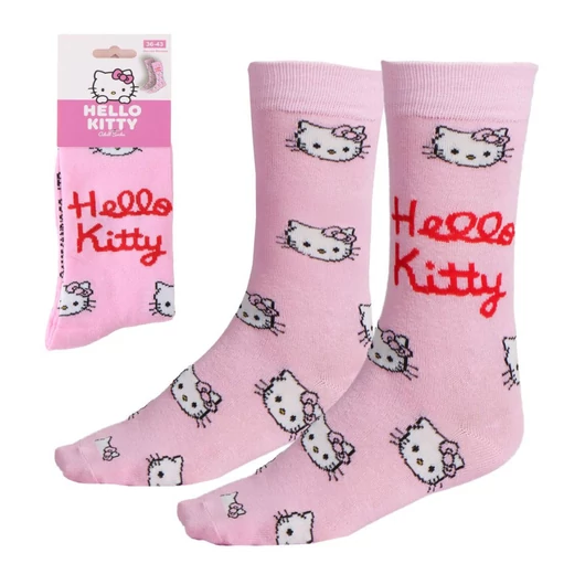 Hello Kitty Mini Head felnőtt hosszú szárú zokni 36/43