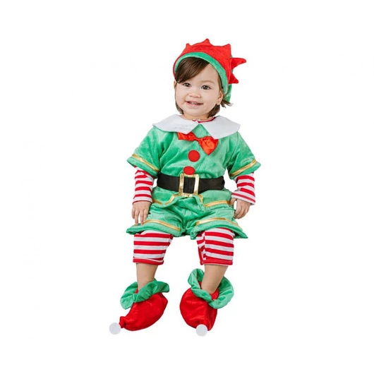 Zöld Manó Little Elf jelmez 92/104 cm