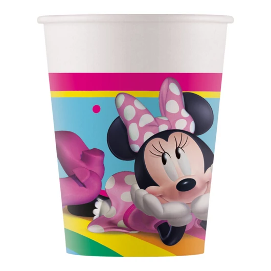 Disney Minnie Makes Me Smile papír pohár 8 db-os 200 ml FSC