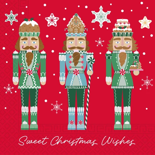 Karácsony Sweet Wishes szalvéta 20 db-os 33x33 cm FSC