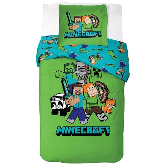 Minecraft Classic Crew ágyneműhuzat 140×200cm, 70×90 cm