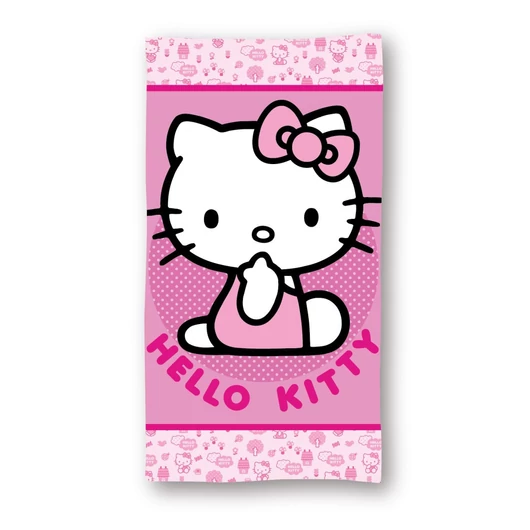 Hello Kitty Pinky fürdőlepedő, strand törölköző 70x140cm (Fast Dry)