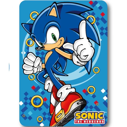 Sonic a sündisznó Gold Ring polár takaró 100x140cm