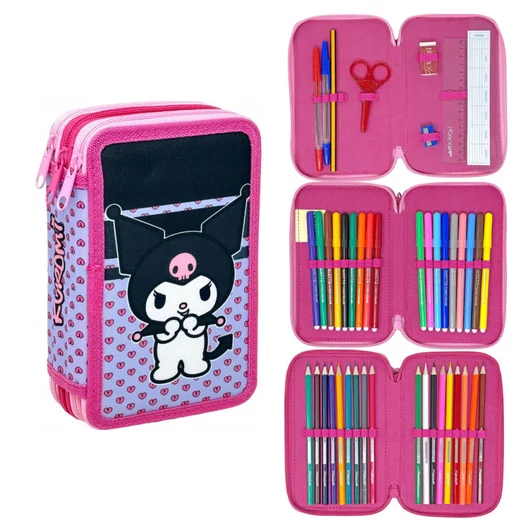 Hello Kitty Kuromi tolltartó töltött 3 emeletes