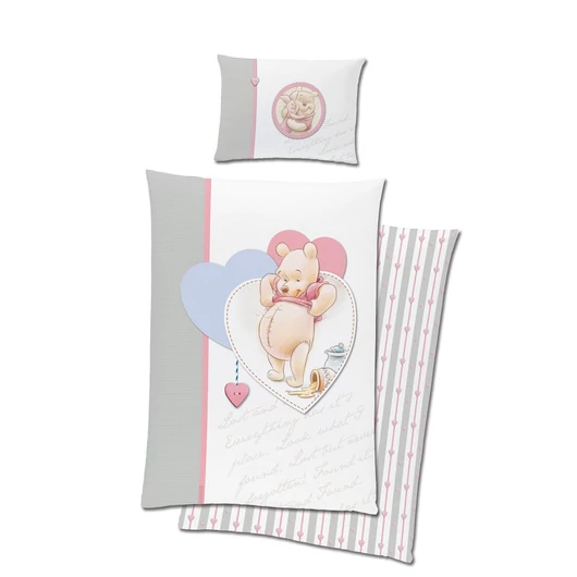 Disney Micimackó Vintage gyerek, ovis ágyneműhuzat 100×135 cm, 40×60 cm