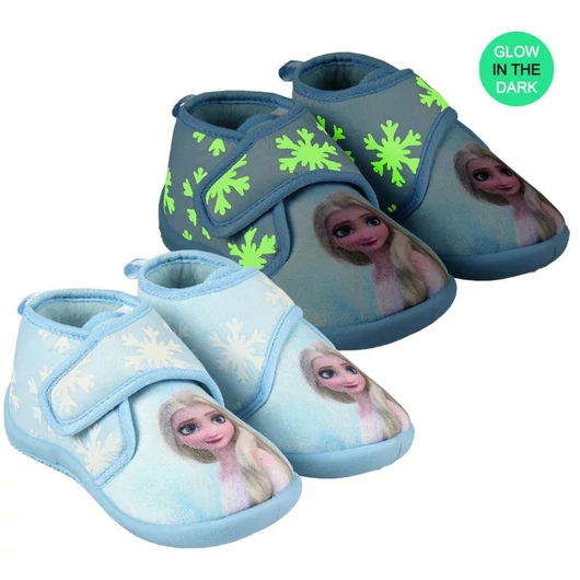 Disney Jégvarázs Elsa sötétben világító Benti cipő 26