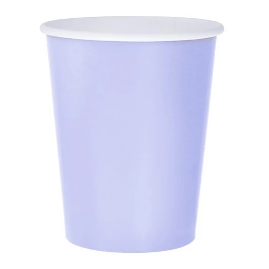 Lila Solid Lavender papír pohár 14 db-os 270 ml