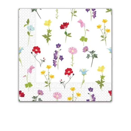 Virág Flowers Field szalvéta 20 db-os, 33x33 cm FSC