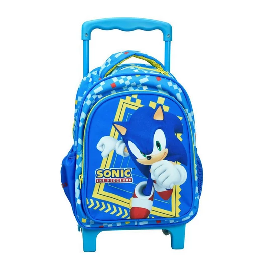 Sonic a sündisznó Rush gurulós ovis hátizsák, táska 30 cm
