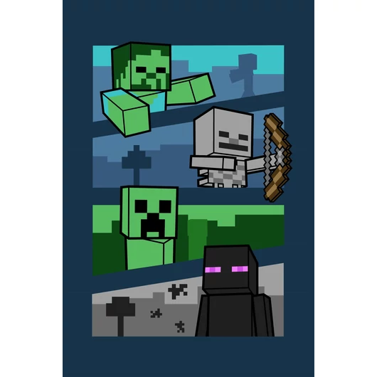 Minecraft Adventure polár takaró 100x150cm