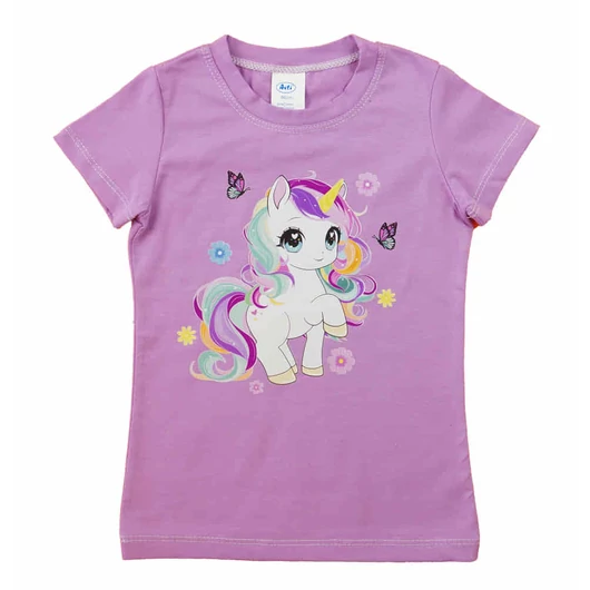 Rövid ujjú póló, Unikornis mintával