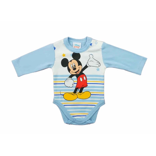 Hosszú ujjú baba body Mickey egér mintával