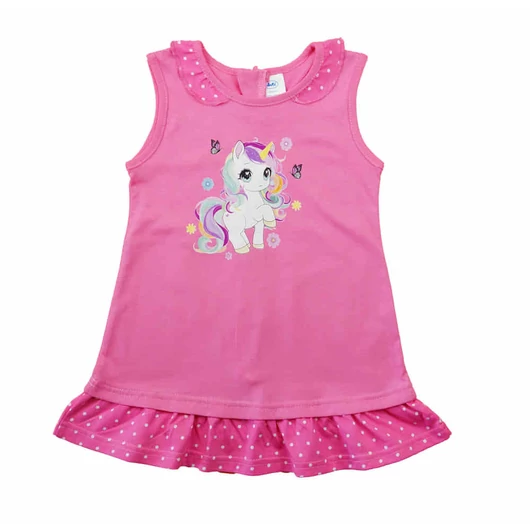 Ujjatlan vékony pamut kislány ruha