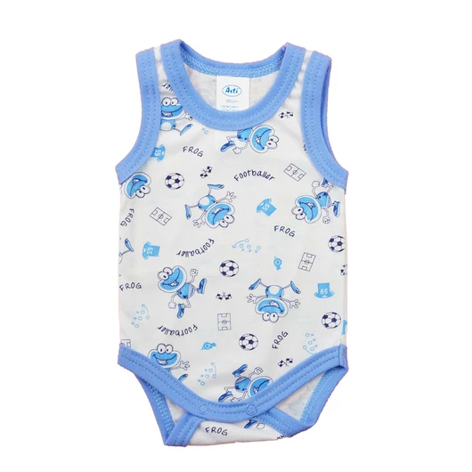 Ujjatlan mintás nyári baba body