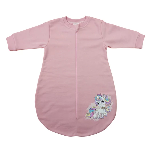 Belül bolyhos hosszú ujjú hálózsák – 2,5 TOG - Unikornis mintával