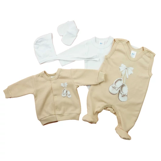 5 részes baba szett – belül bolyhos anyagból - Cipős mintával