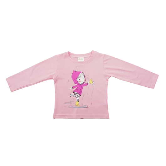 Hosszú ujjú lány póló – Kislány mintával