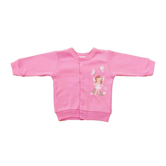 Vékony pamut baba kocsikabát – Tündér mintával