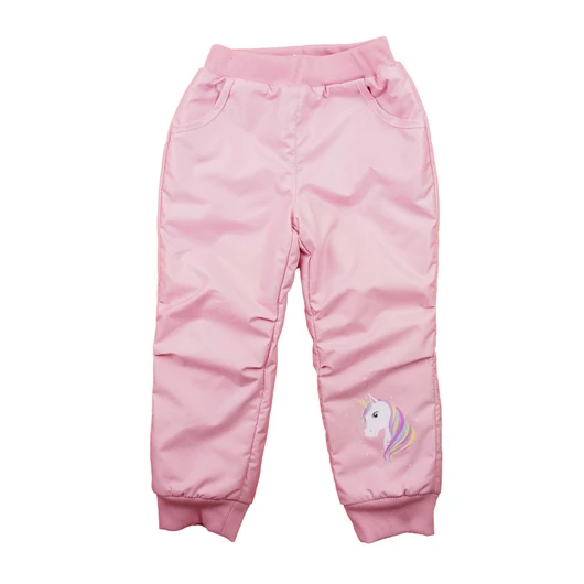 Lányka bélelt vízlepergetős nadrág – Unikornis mintával