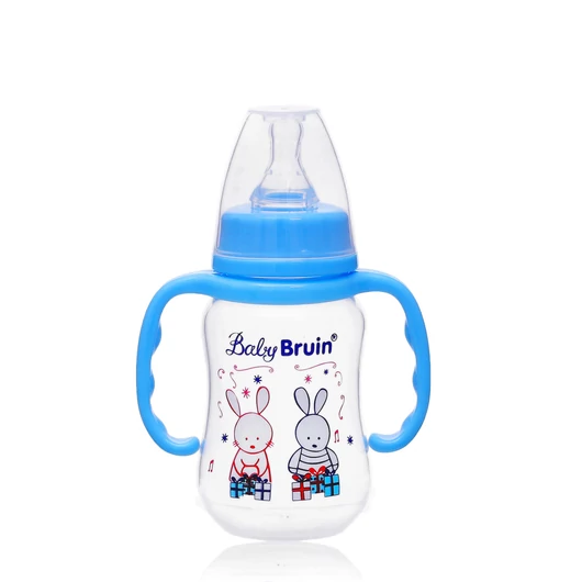 Babybruin 125 ml PP c.üveg fogóval karcsúsított kék