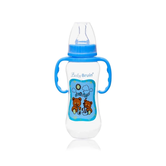 Babybruin 240 ml PP c.üveg fogóval karcsúsított kék