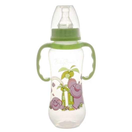 Babybruin 240 ml PP c.üveg fogóval karcsúsított zöld