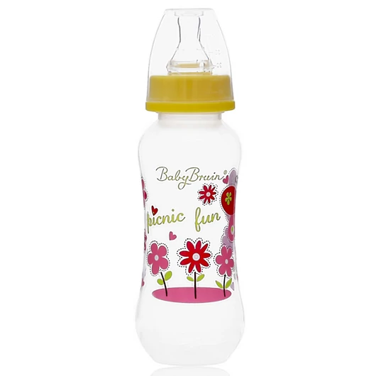 Babybruin 240 ml PP c.üveg karcsúsított sárga